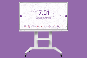 Ecran interactif Koesio Screen ISI Touch avec support mobile
