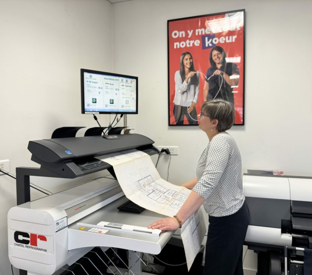 Copie Service à Pirey, impression des plans par Christelle