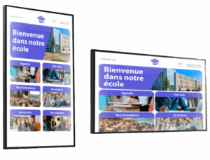 écran de diffusion tactile koesio