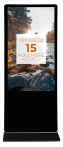 écran diffusion totem intérieur koesio
