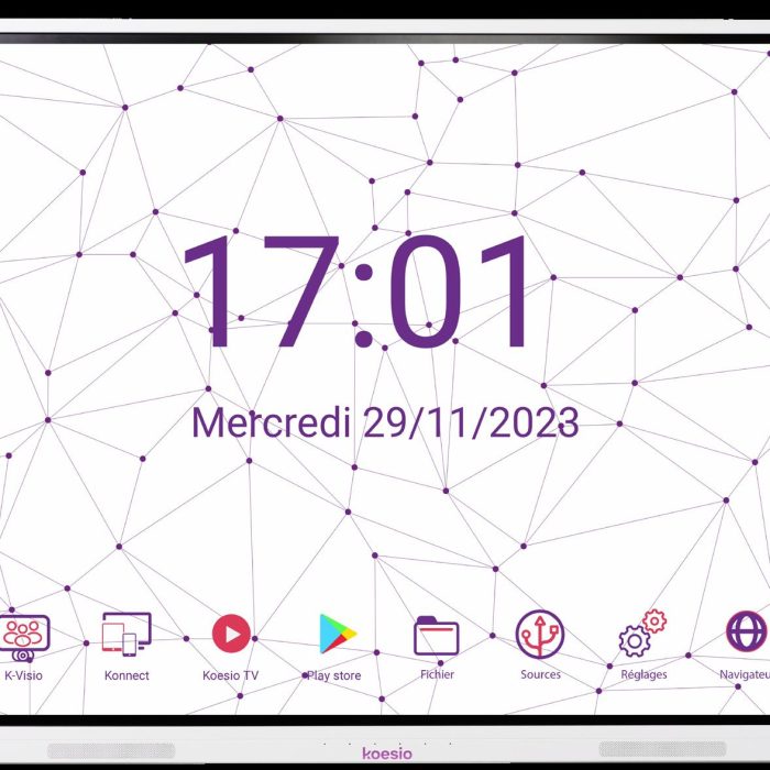 Koesio écran de diffusion interactif 65 à 85 pouces